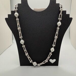 Silver and Pearl Necklace